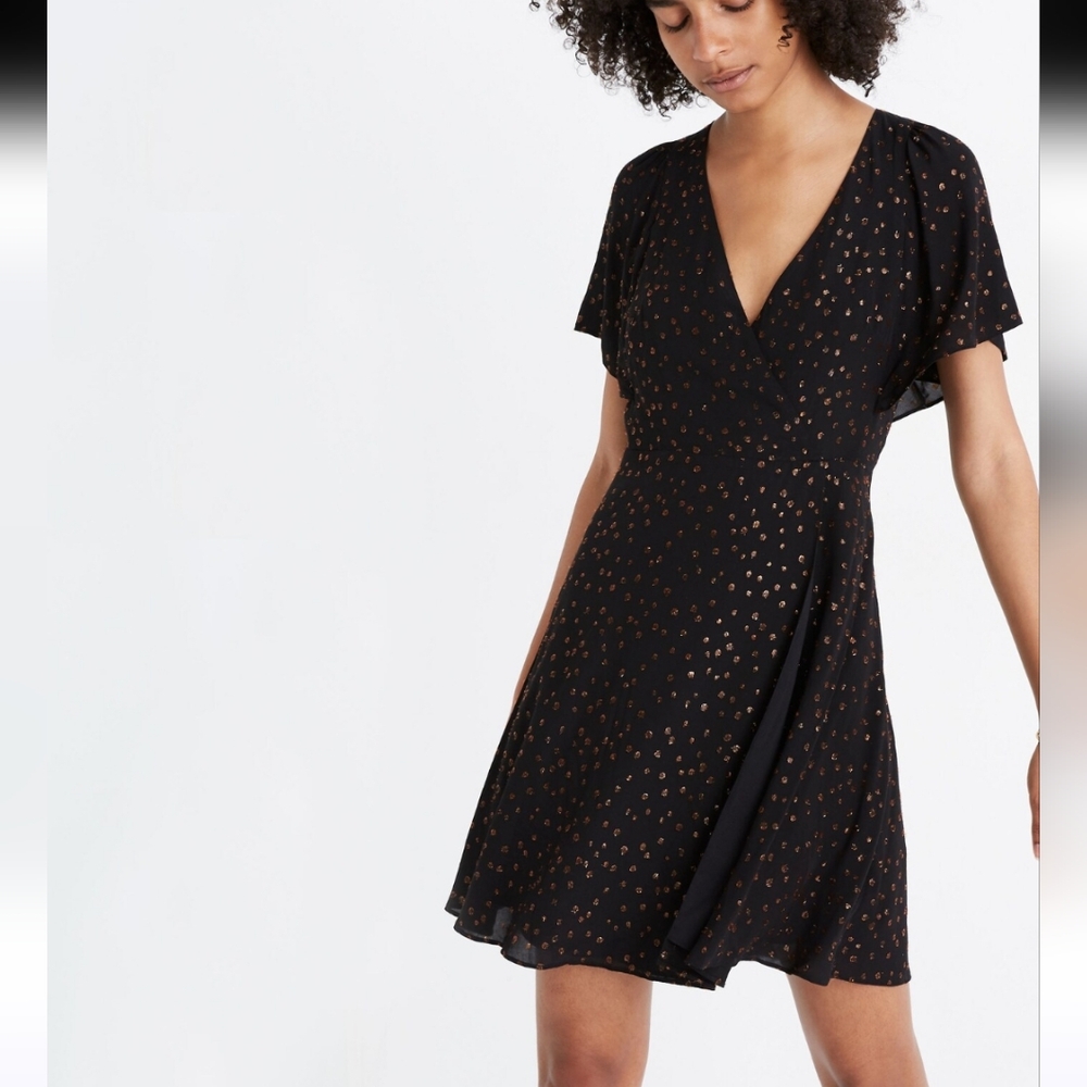 Madewell Cape Sleeve Mini Dress 4